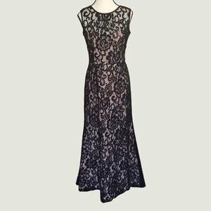 Betsy & Adam Lace Overlay Dress